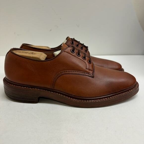 VTG RARE Tricker's Tramping Shoe Brown Derby 7278 Benchmade England UK 9 / US 10 - Picture 3 of 10